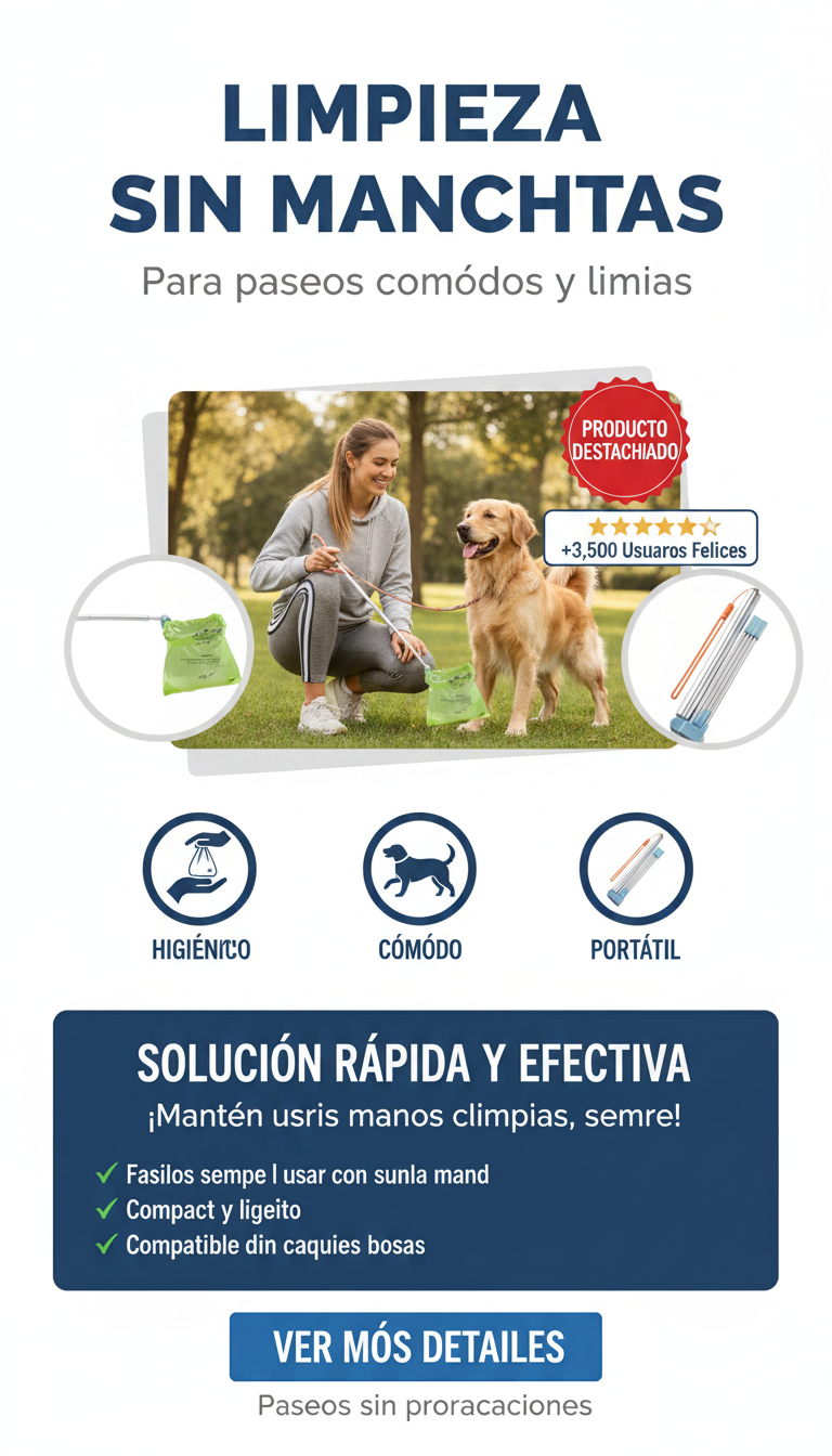 Recogedor de excrementos para perros