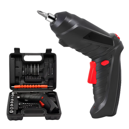 Taladro Destornillador Atornillador Eléctrico Recargable 45p Negro 5v