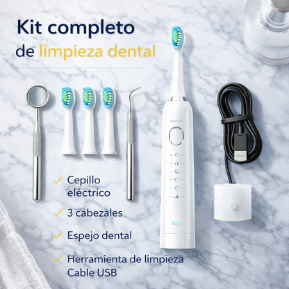 🪥 Cepillo Dental Eléctrico Sónico Recargable – Limpieza Profunda 31.000 Vibraciones/min