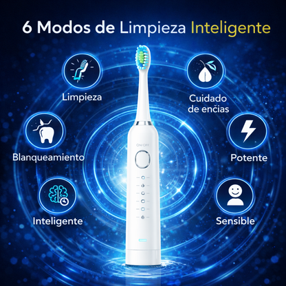 🪥 Cepillo Dental Eléctrico Sónico Recargable – Limpieza Profunda 31.000 Vibraciones/min