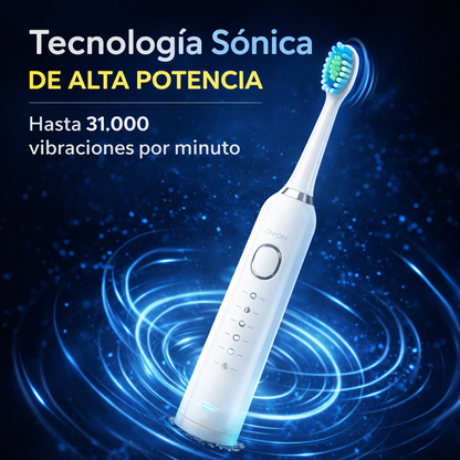 🪥 Cepillo Dental Eléctrico Sónico Recargable – Limpieza Profunda 31.000 Vibraciones/min