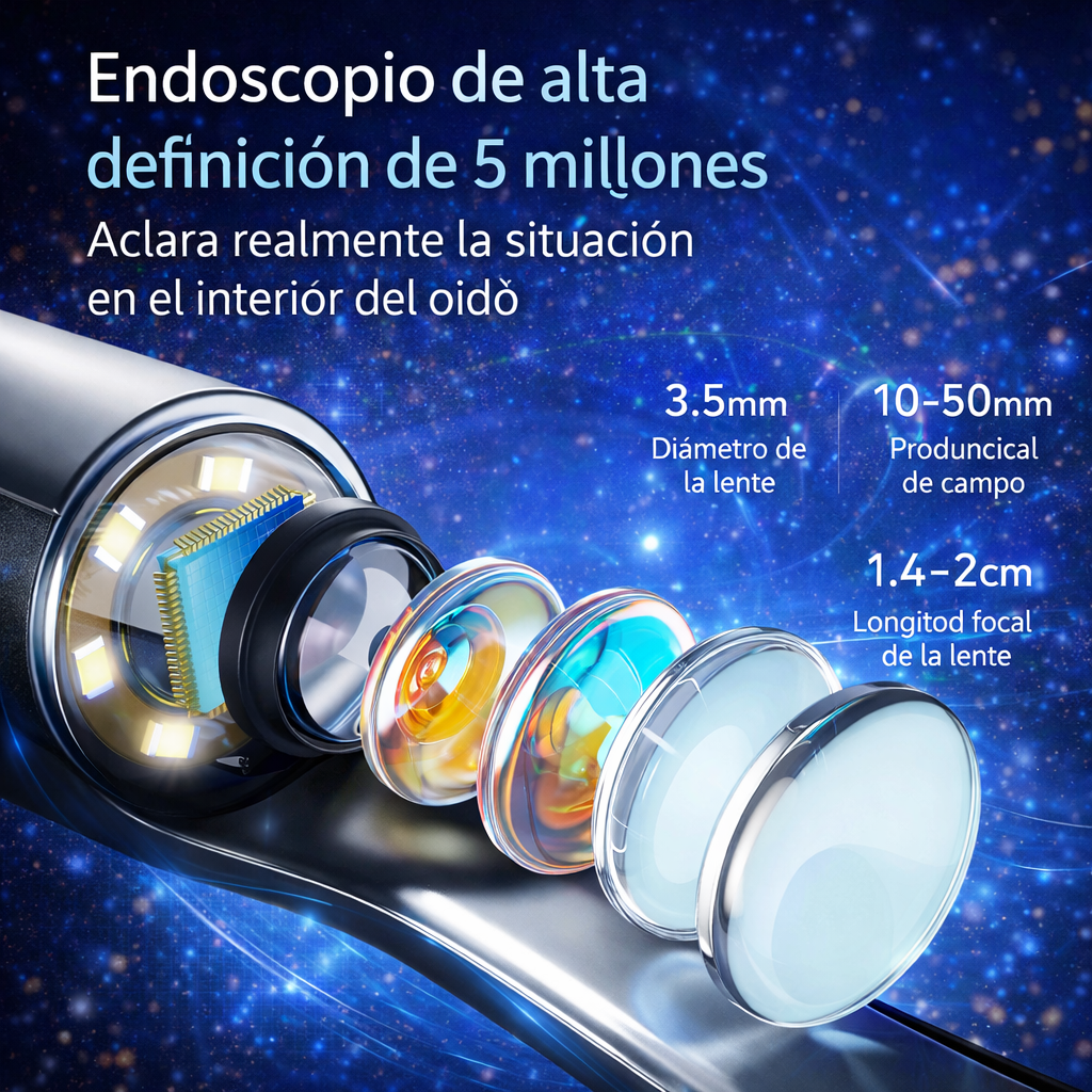 🔎 Limpiador de Cerumen con Cámara (Otoscopio digital)