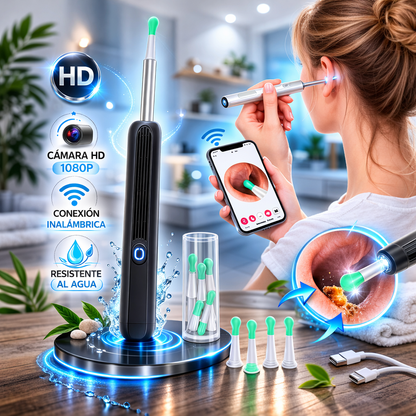 🔎 Limpiador de Cerumen con Cámara (Otoscopio digital)