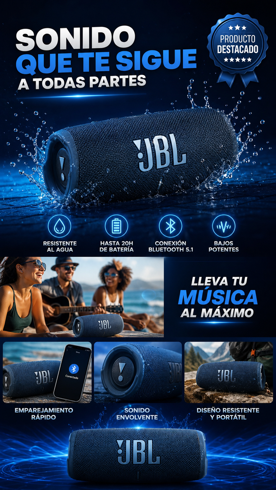 Parlante JBL  Charge 5