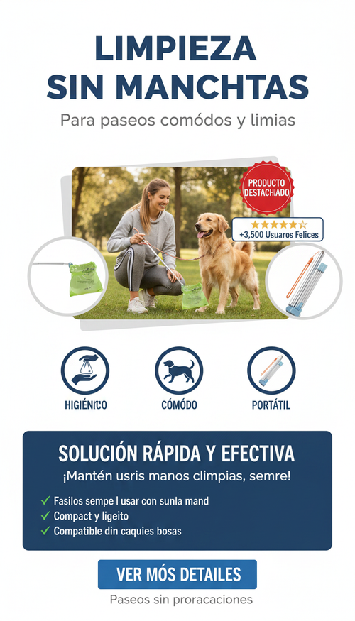 Recogedor de excrementos para perros