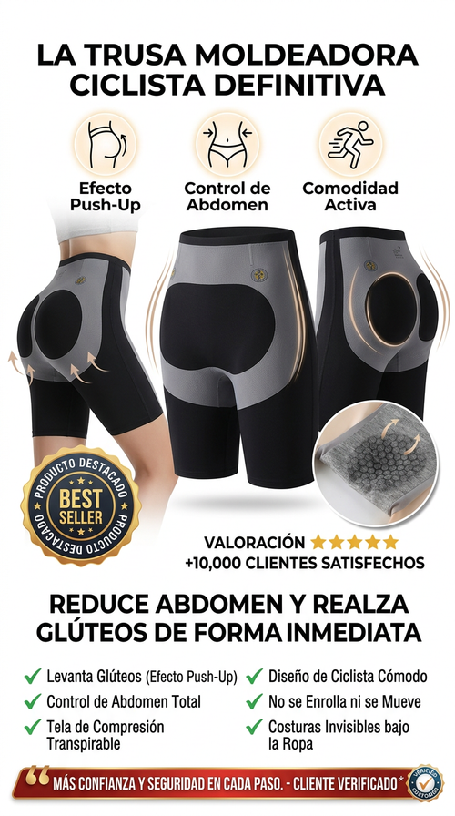 Ciclista Trusa Levanta Gluteos reduce Abdomen