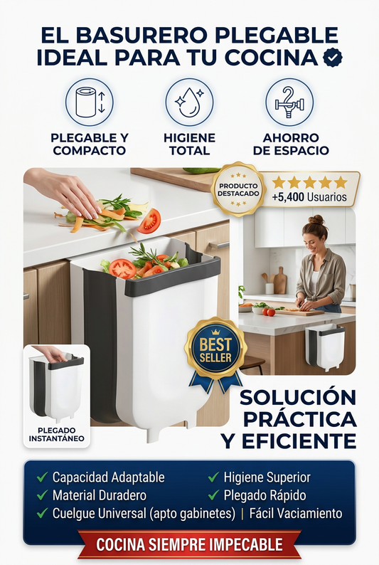 Basurero Multiusos Plegable Colgante Cocina