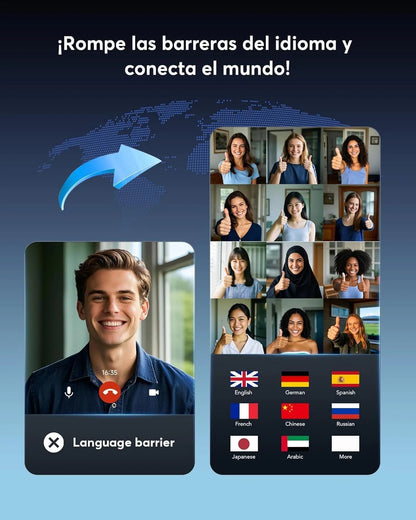 Audifonos de Traducción con IA en Tiempo Real: Compatibles 144 Idiomas