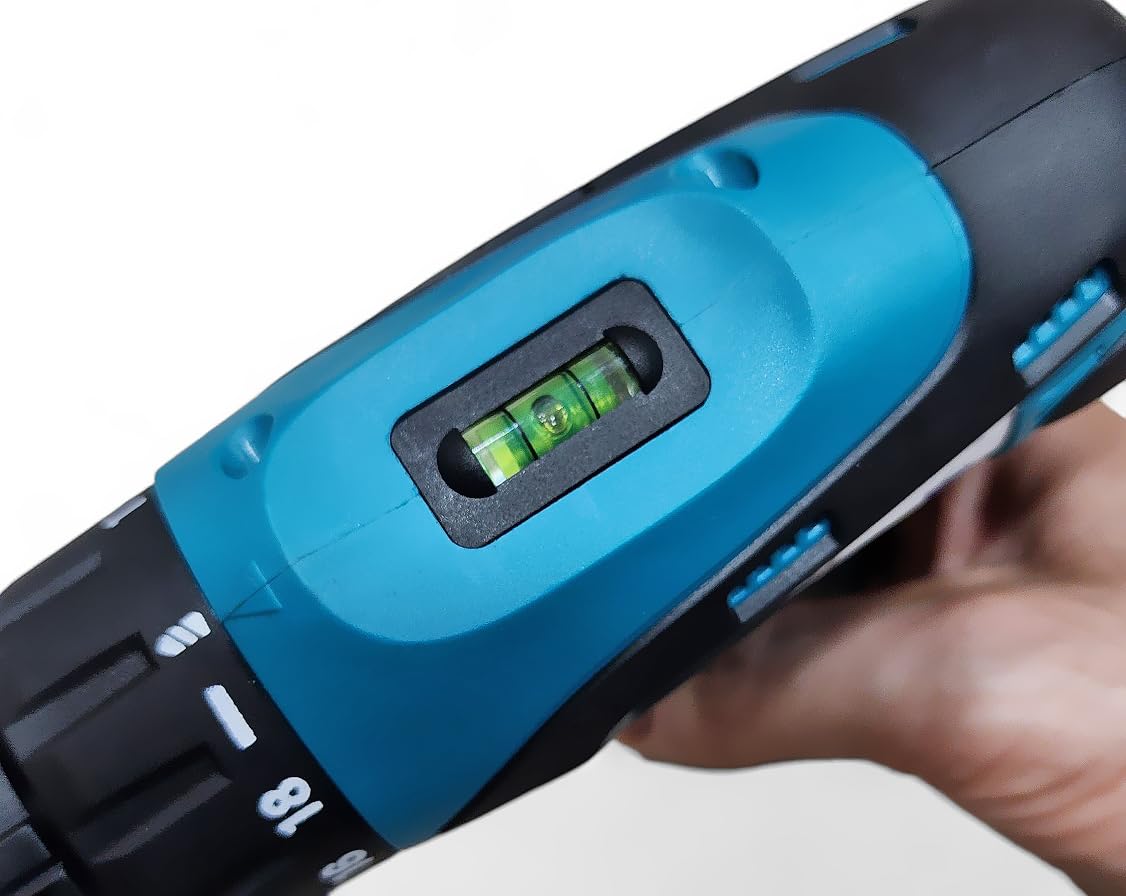 Taladro inalámbrico de 12 V | Taladro compacto para bricolaje en madera y metal | Incluye 2 baterías de iones de litio,