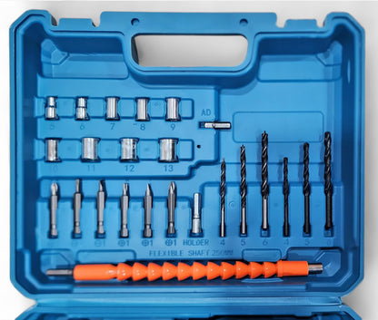 Taladro inalámbrico de 12 V | Taladro compacto para bricolaje en madera y metal | Incluye 2 baterías de iones de litio,